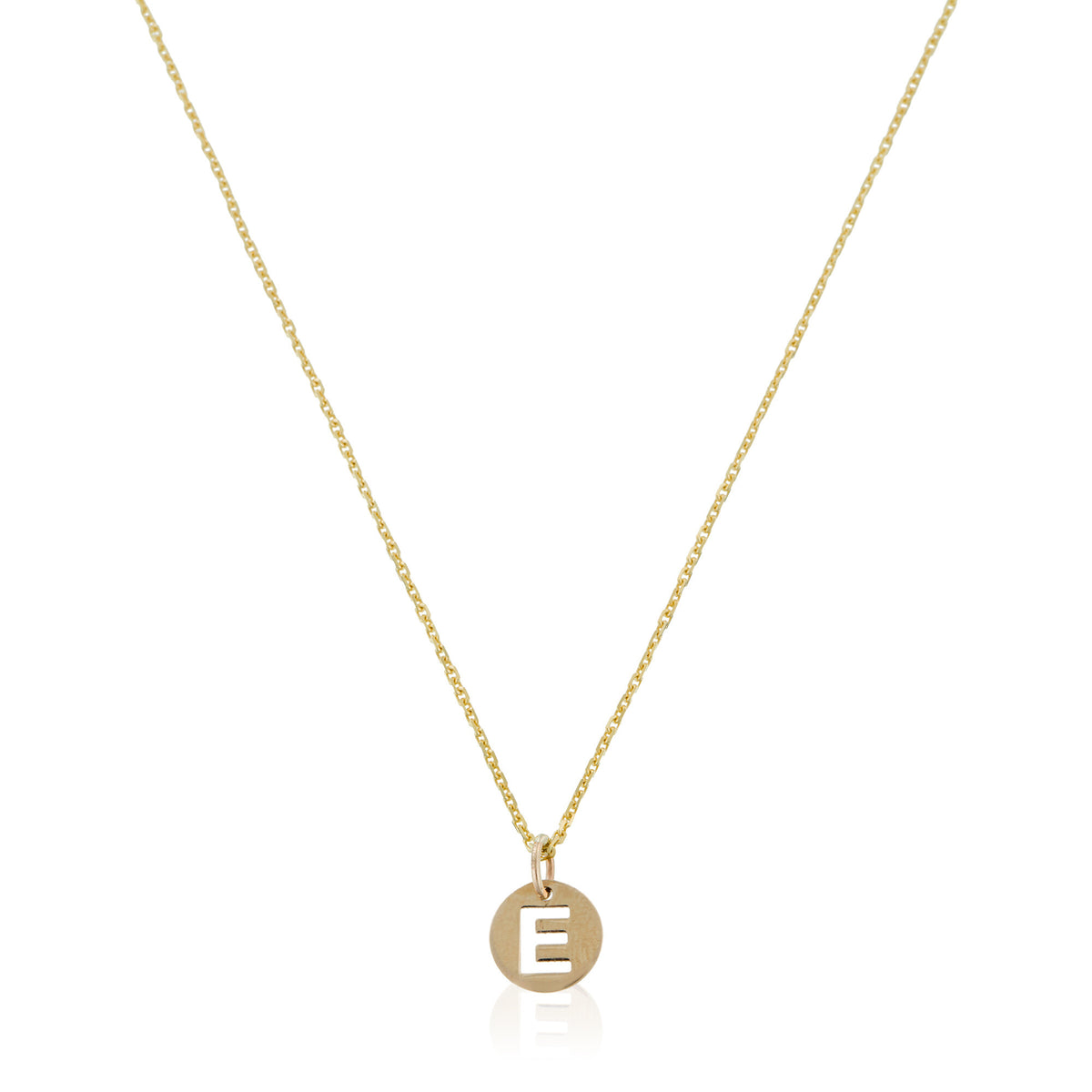 Pendentif "Lettre E Dorée" Or Jaune 375/1000