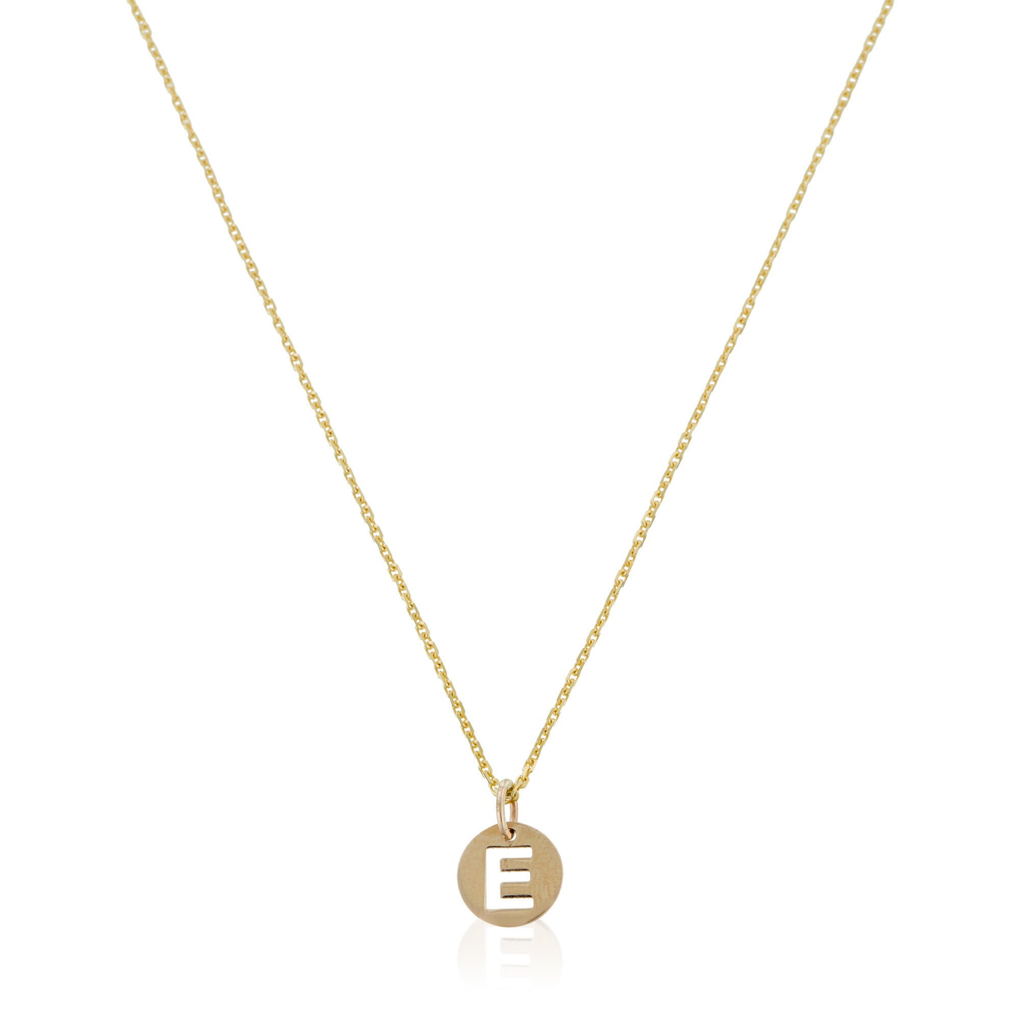 Pendentif "Lettre E Dorée" Or Jaune 375/1000