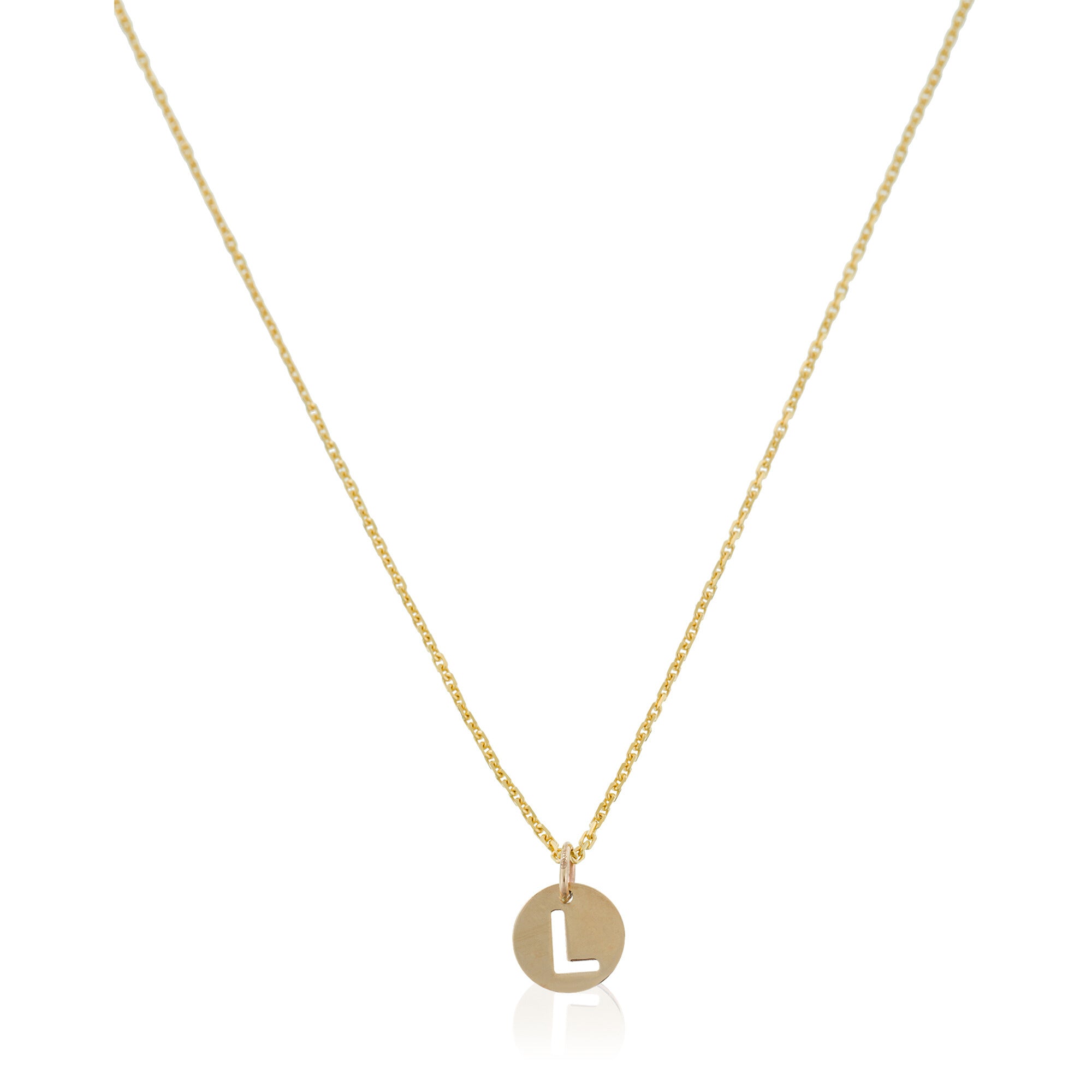 Colgante "Letra Dorada L" Oro amarillo 375/1000