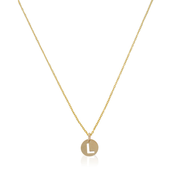 Colgante "Letra L Dorada" Oro Amarillo 375/1000