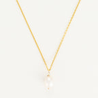 Gama Pearl Pendant - Yellow Gold