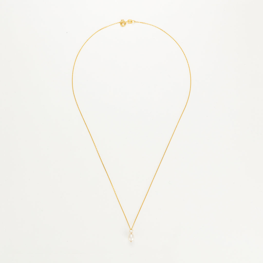 Gama Pearl Pendant - Yellow Gold