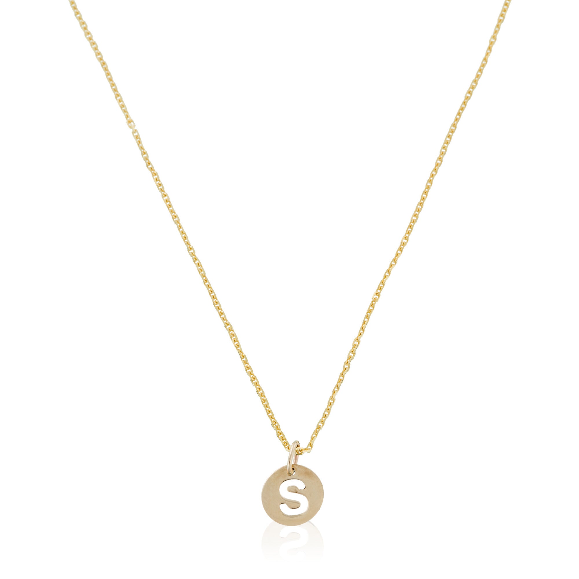 Pendant "Golden Letter S" 375/1000 Yellow Gold