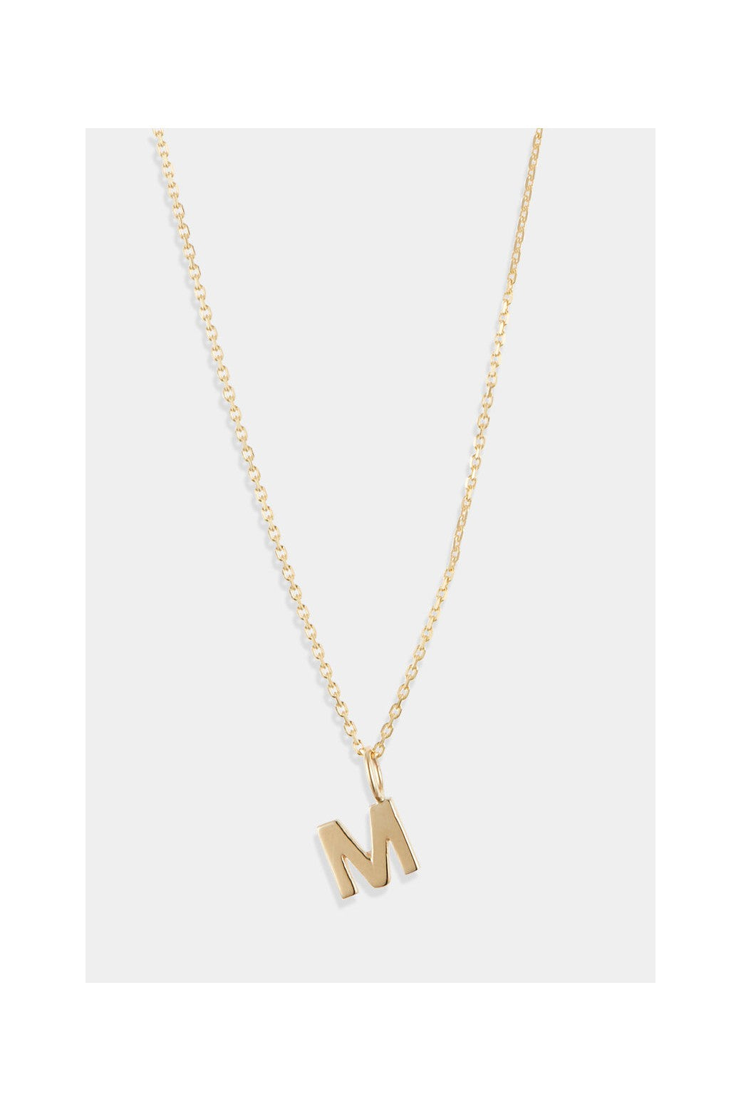 Colgante Letra M - Oro Amarillo