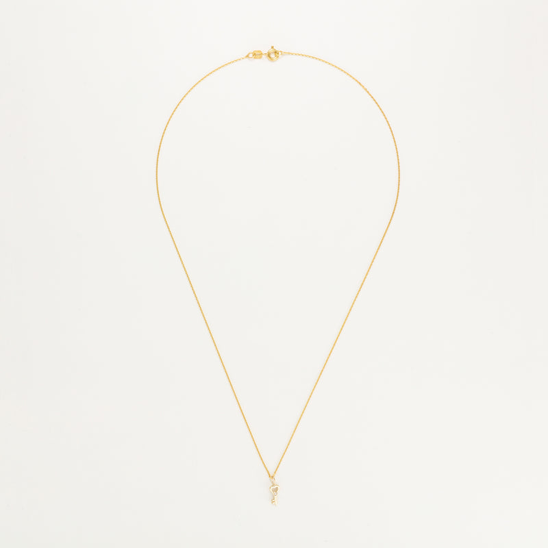 Pendentif "Clef Du Cadenas Coeur" Or Jaune 375/1000 Et Zirconium