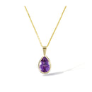 Pendentif Goutte Améthyste