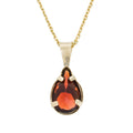 Pendentif Goutte Grenat 1,56Ct/1 - Or Jaune 375/1000