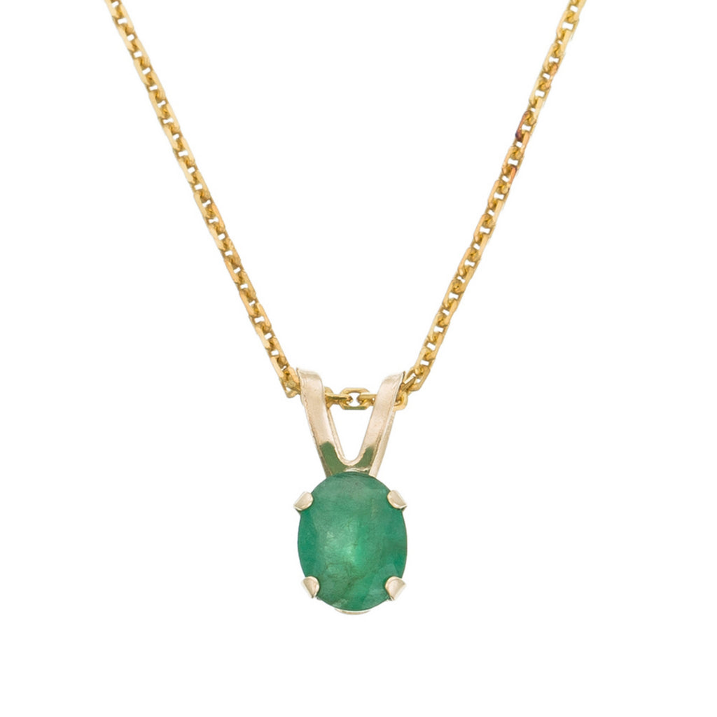 Pendentif "Puce" Emeraude 0,34Ct/1 Or Jaune 375/100
