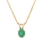 Pendentif "Puce" Emeraude 0,34Ct/1 Or Jaune 375/100
