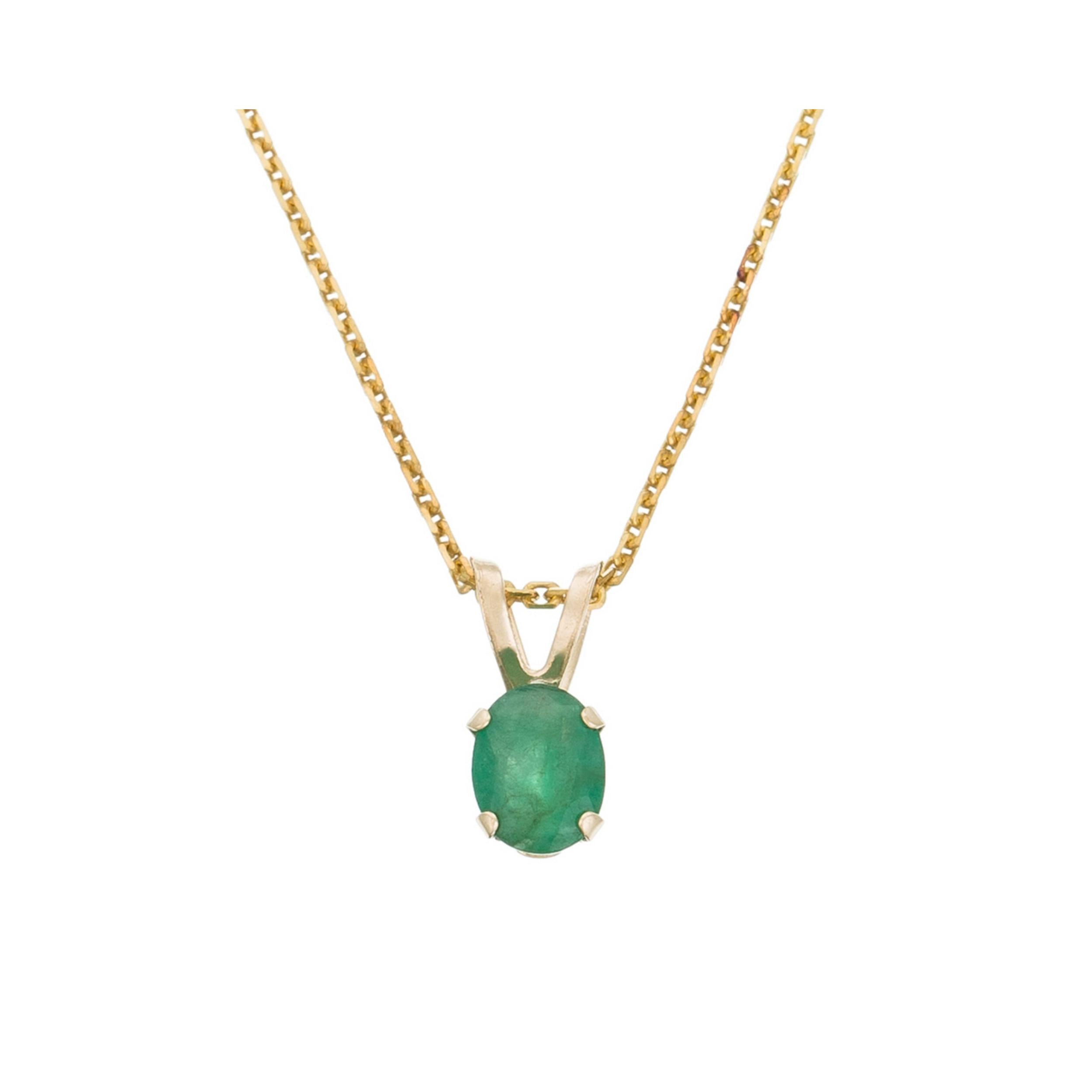 Emerald "Chip" Pendant: 0.34Ct/1
