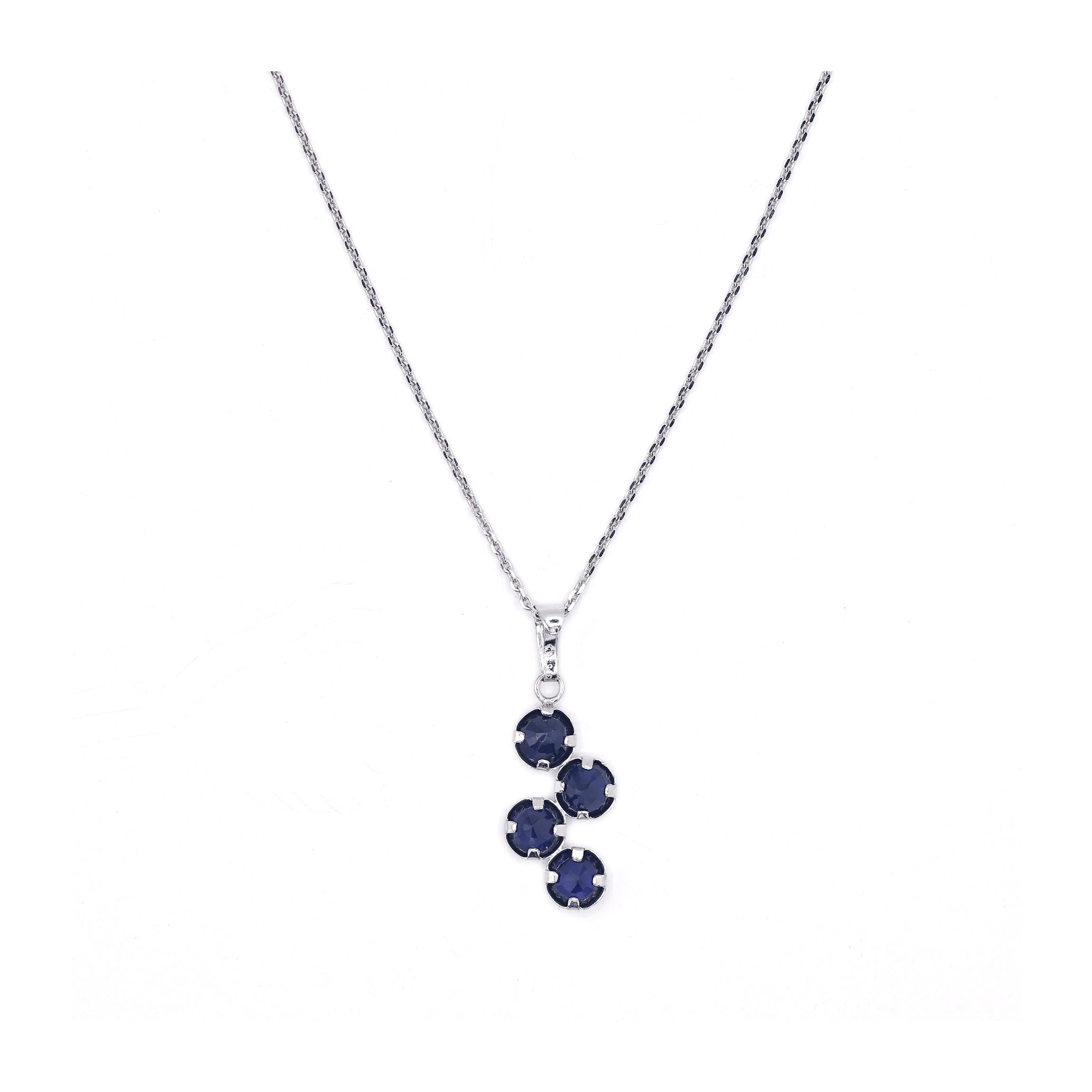 “Quadra” Sapphire pendant