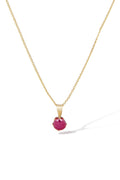Pendentif "Puce 5Mm" Rubis: 0,74Ct/1