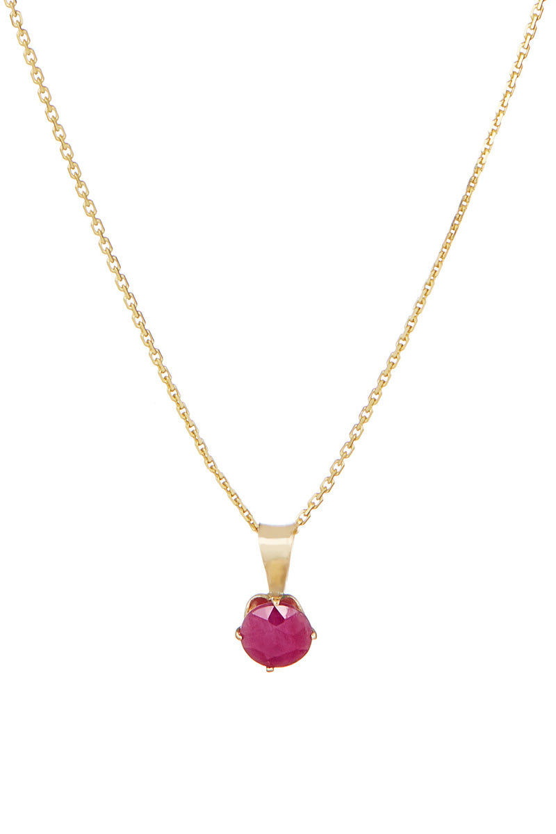 Pendentif "Puce" Rubis: 0,74Ct/1
