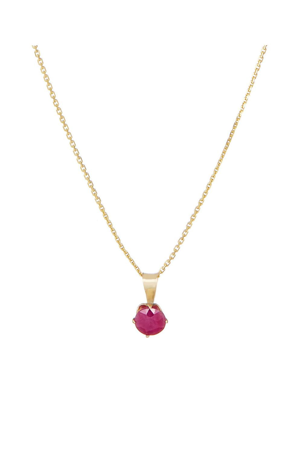 Pendentif "Puce" Rubis: 0,74Ct/1