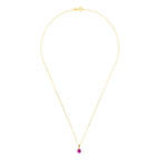 "Puce" pendant - Ruby: 0.74Ct/1