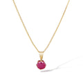 Pendant "Puce 5Mm" Ruby: 0.74Ct/1