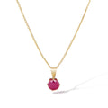 Pendente "Punto Luce 5Mm" Rubino: 0,74Ct/1