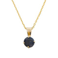 Pendentif "Puce" Saphir Bleu: 0,70Ct/1