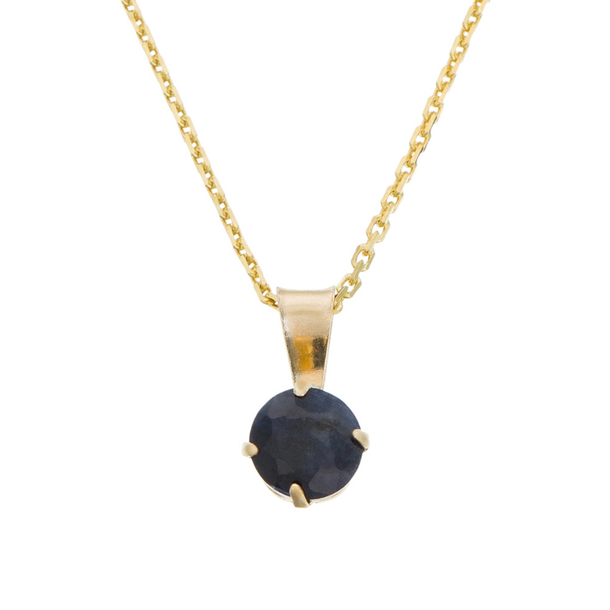 Colgante "Puce" - Zafiro Azul: 0,70Ct/1