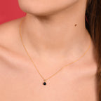 Colgante "Puce" - Zafiro Azul: 0,70Ct/1