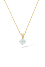 Hänge "Puce 5Mm" blå topas: 0,66 ct/1
