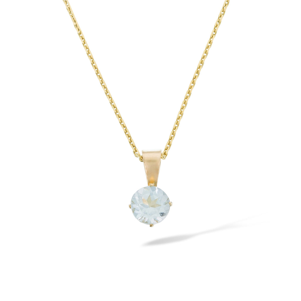 Pendentif "Puce" Topaze Bleue: 0,66Ct/1