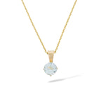 Pendentif "Puce" Topaze Bleue: 0,66Ct/1