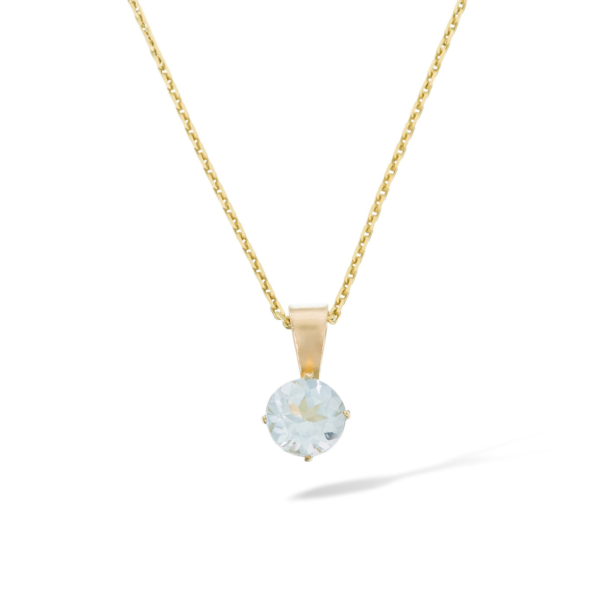 Pendentif "Puce" Topaze Bleue: 0,66Ct/1