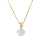 Colgante "Puce" - Topacio azul: 0,66 quilates/1