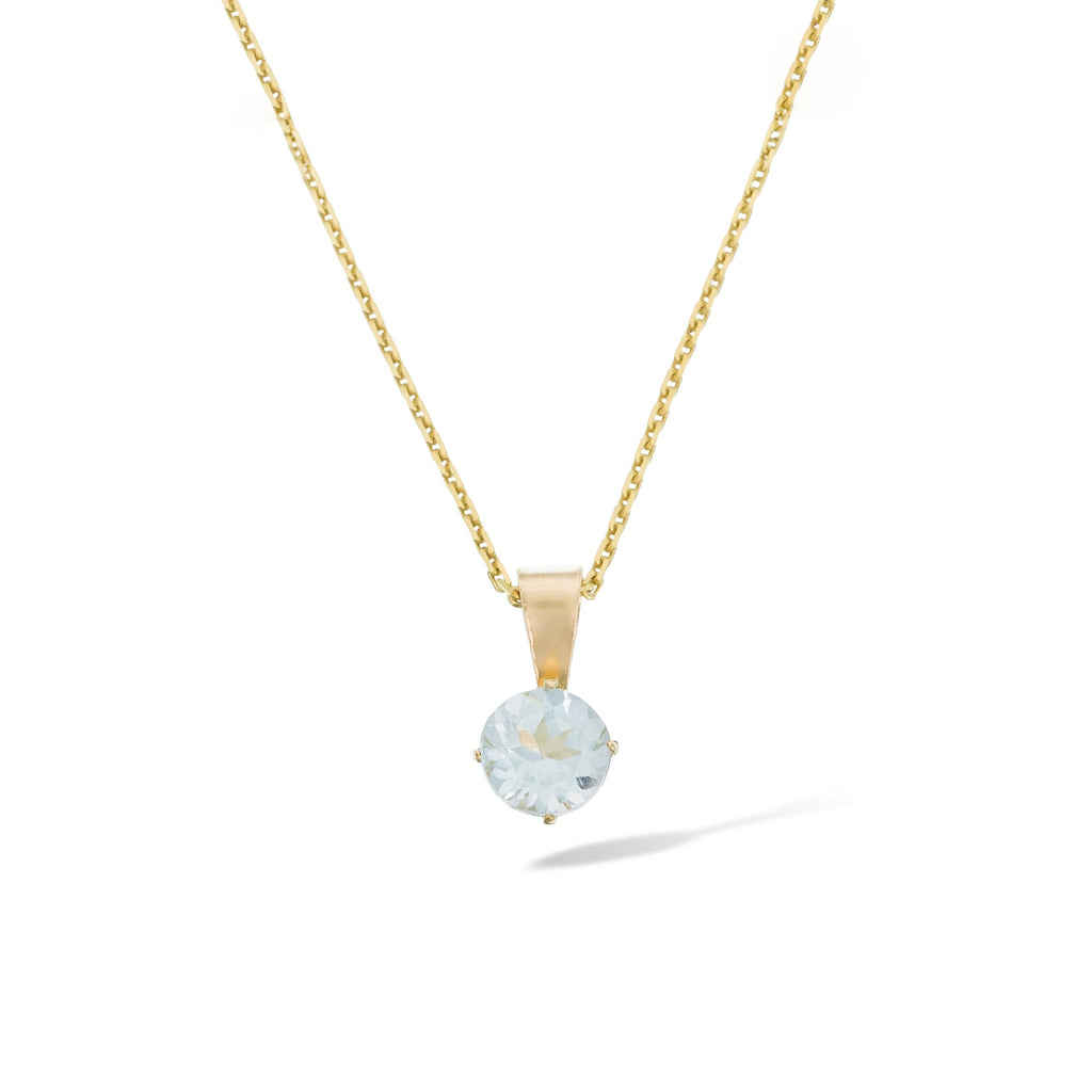 Pendentif "Puce" Topaze Bleue: 0,66Ct/1