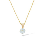 Pendentif "Puce" Topaze Bleue: 0,66Ct/1