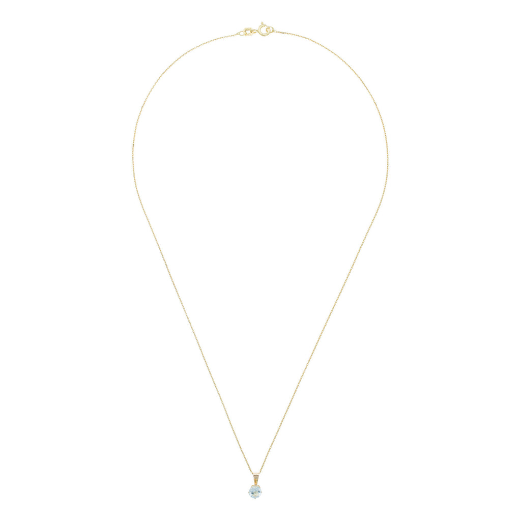 Colgante "Puce" - Topacio azul: 0,66 quilates/1