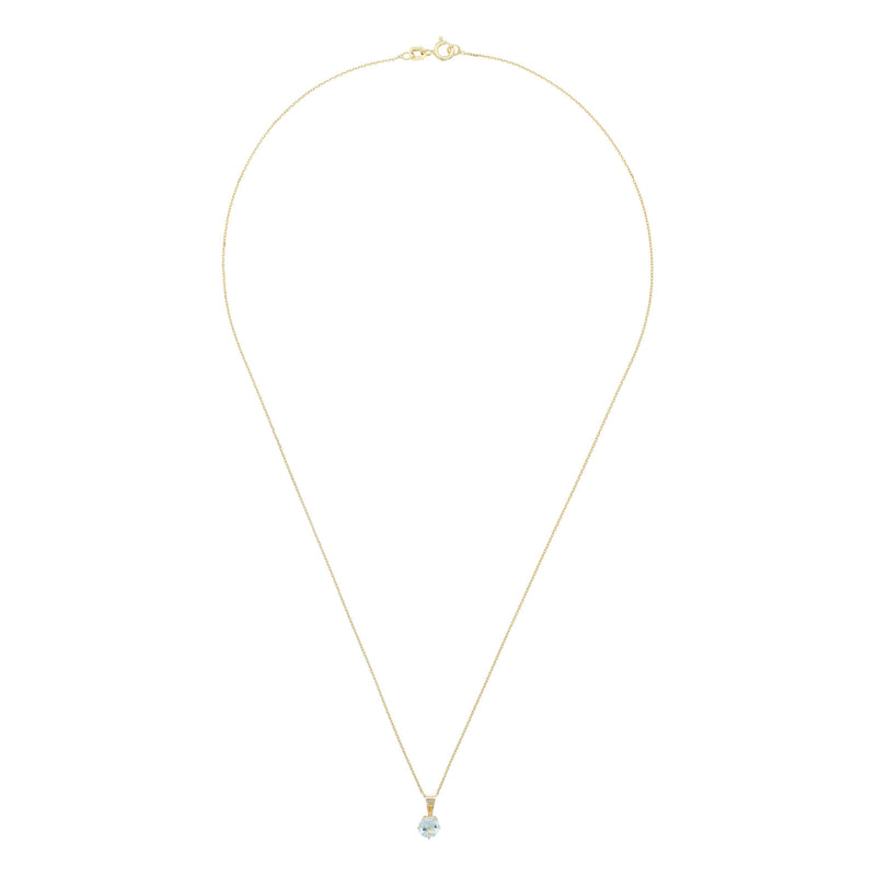 Pendentif "Puce" - Topaze Bleue: 0,66Ct/1