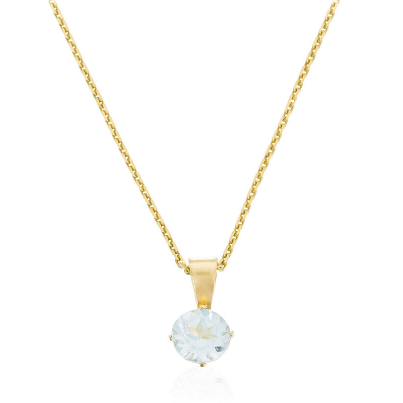 Pendentif "Puce" - Topaze Bleue: 0,66Ct/1