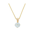 Blue Topaz "Chip" Pendant: 0.66Ct/1