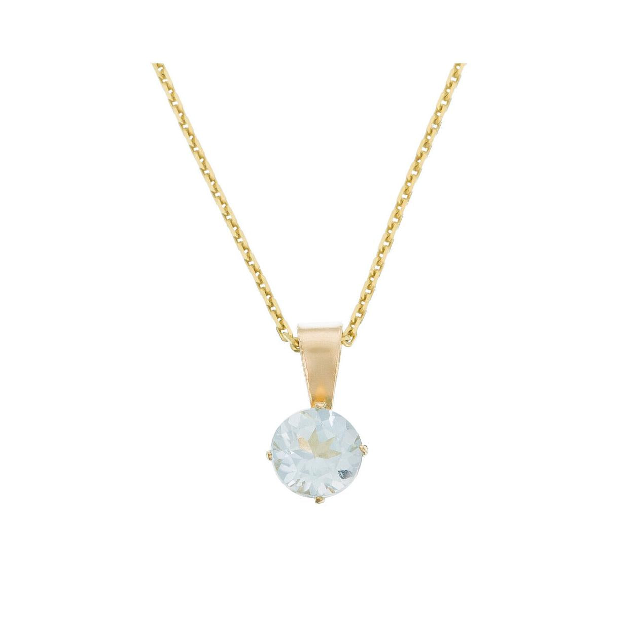 Blue Topaz "Chip" Pendant: 0.66Ct/1