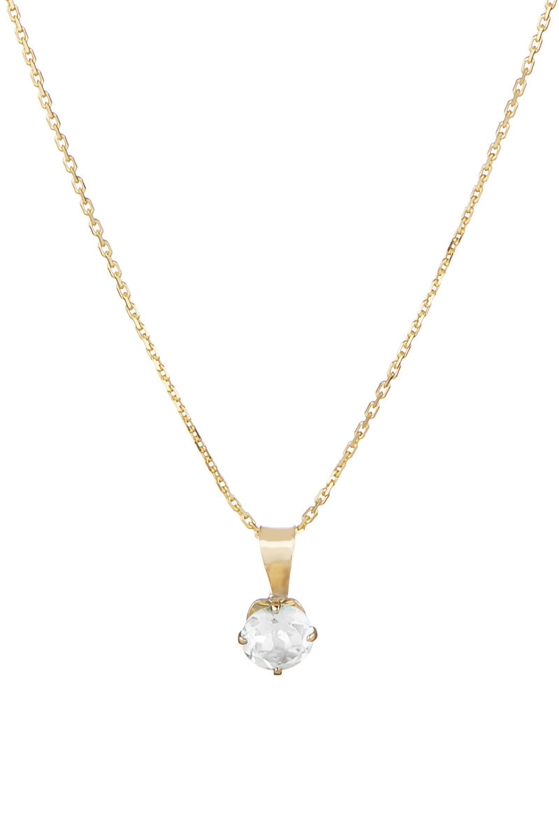 Colgante "Puce" - Oro amarillo 375/1000 y circonio