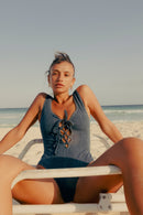 Tina One Piece Swimsuit - Denim