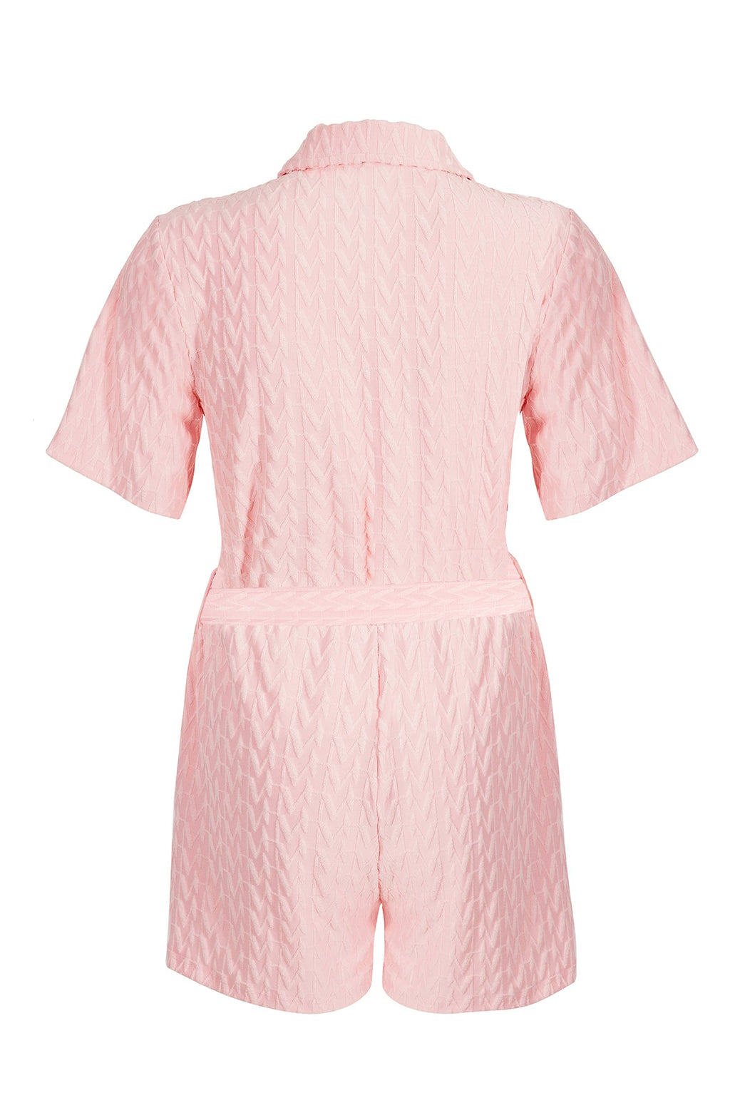 Carolina Playsuit - Pink Terry Towelling
