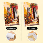 Mini Peinture Par Numéros 15X20Cm (6 Pièces) - Architecture Européenne Et Fleurs