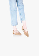 Amédée Chain Pointus Slippers - Suede - Sand - Women