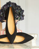 Amédée Pointed Slippers - Black - Women