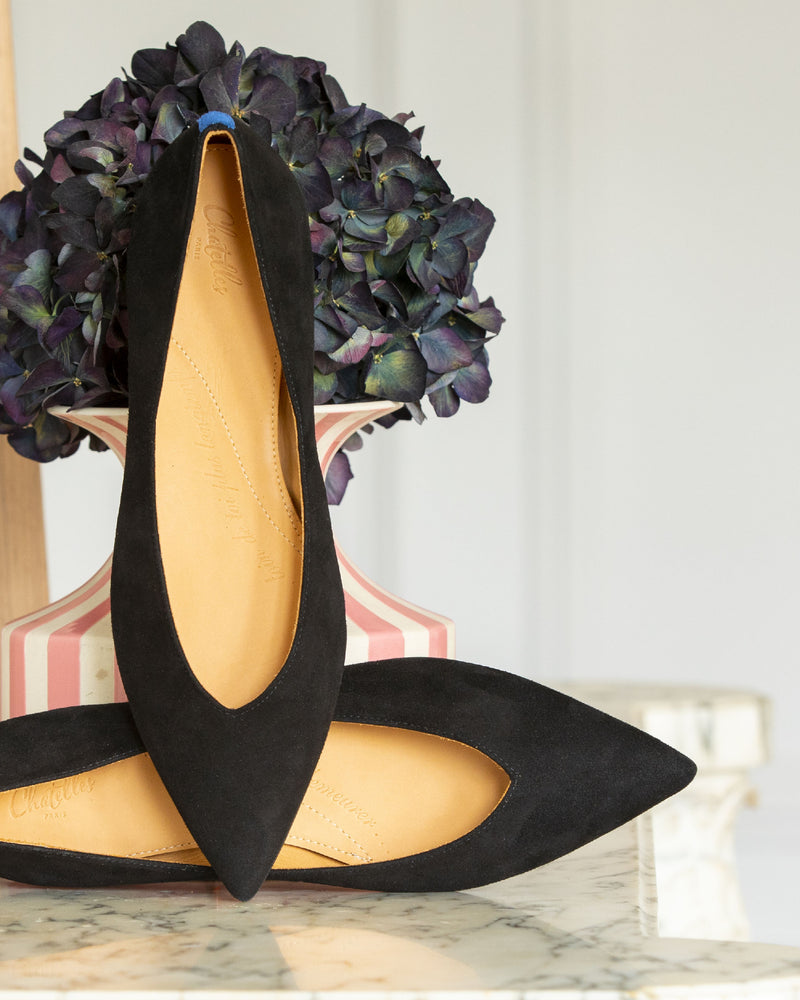 Amédée Pointed Slippers - Black - Women