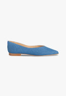 Slippers Pointus Amédée Chain - Denim - Bleu Fonce - Femme