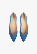 Slippers Pointus Amédée Chain - Denim - Bleu Fonce - Femme