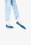 Slippers Pointus Amédée Chain - Denim - Bleu Fonce - Femme