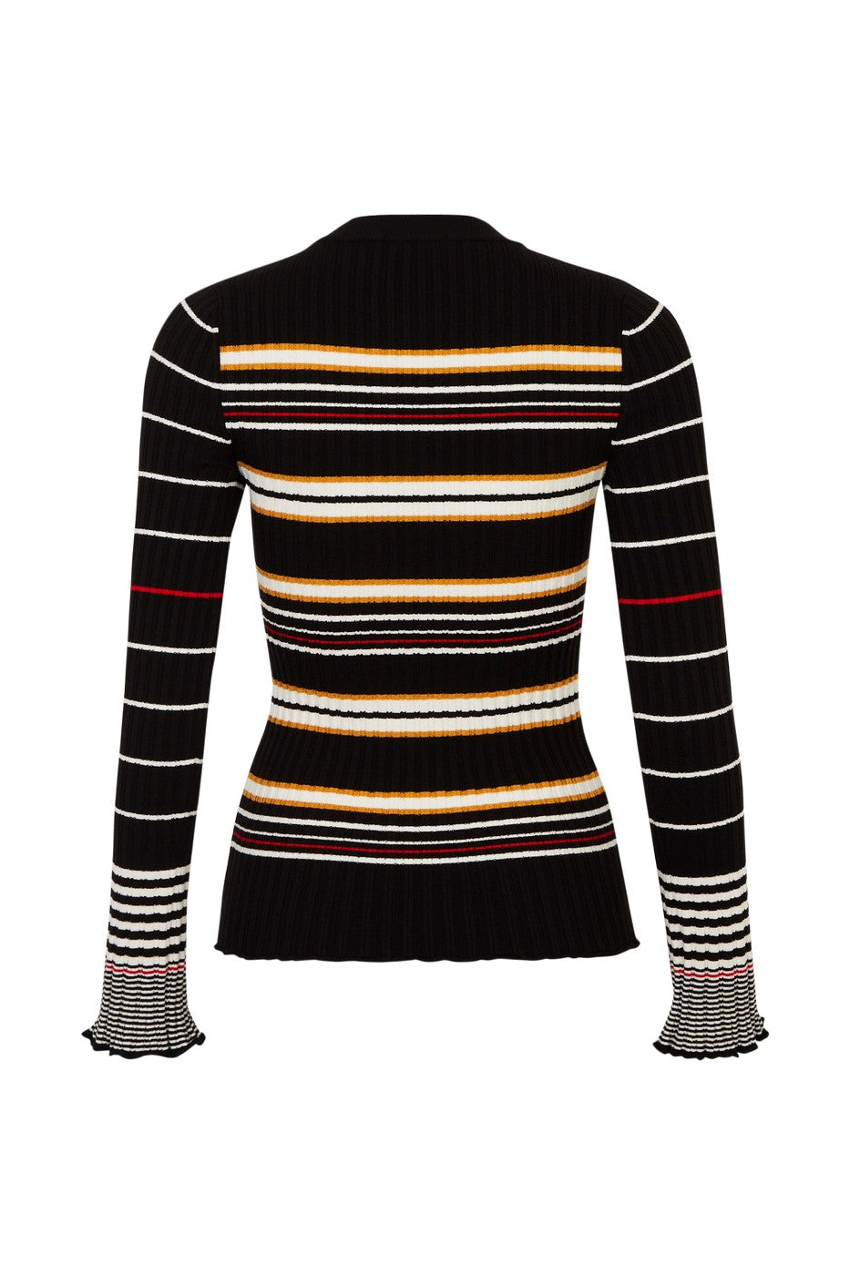 Jersey ML - Rayas Negro y Crudo - Mujer