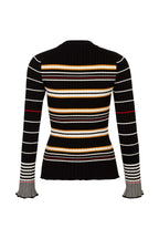Jersey ML - Rayas Negro y Crudo - Mujer