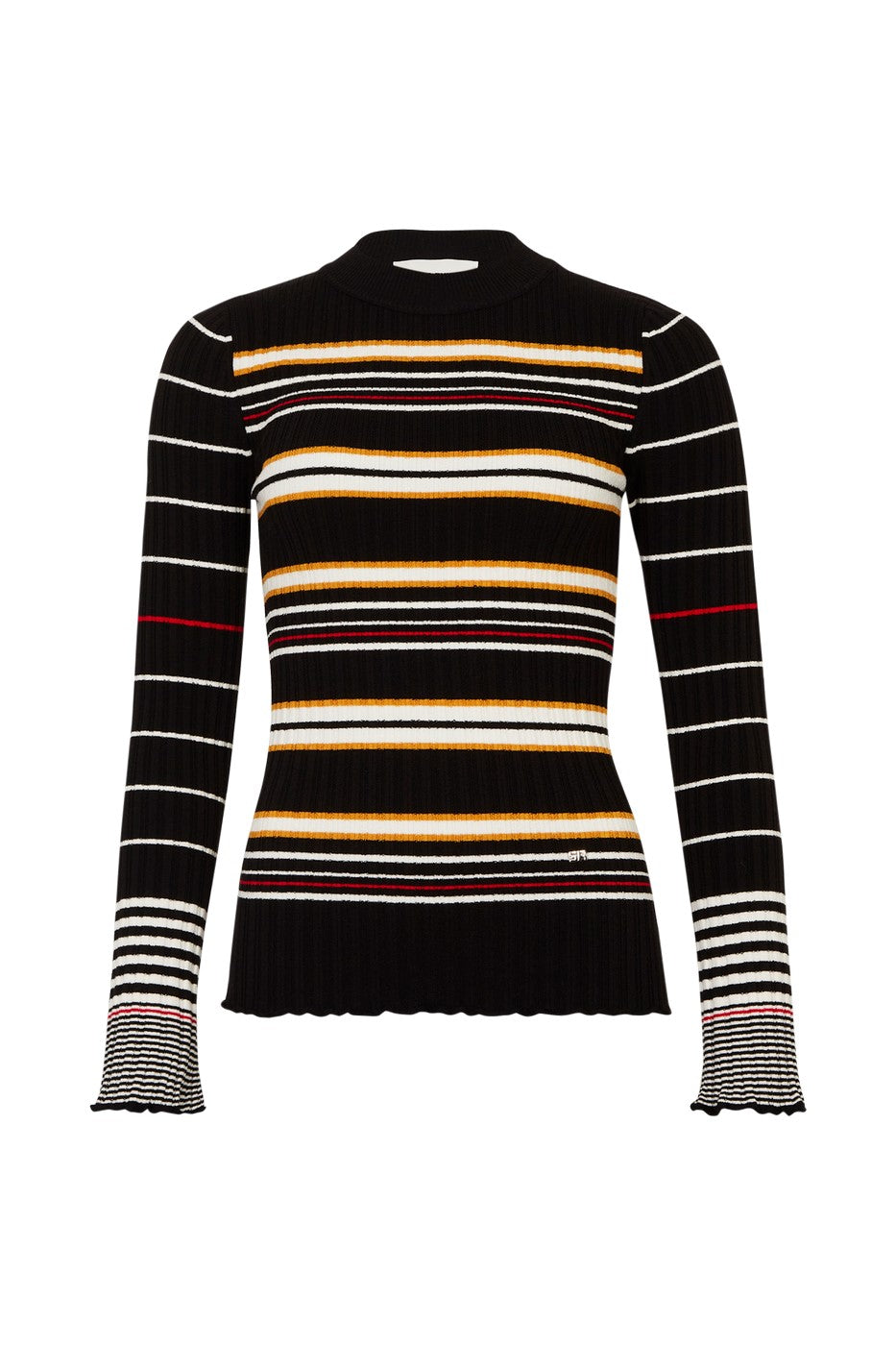 Jersey ML - Rayas Negro y Crudo - Mujer