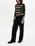 Jersey ML - Rayas Negro y Crudo - Mujer